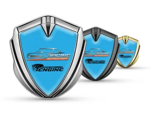 Metal Domed Emblem Sports Racing
